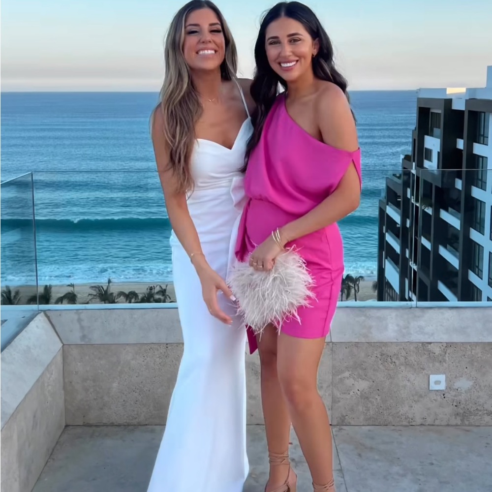 Pink mini dress